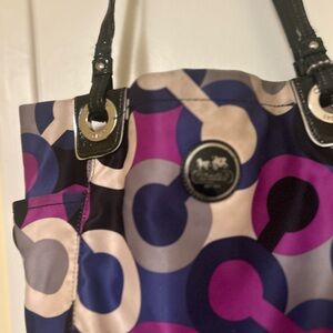 Coach Colorful Geometric Tote Bag